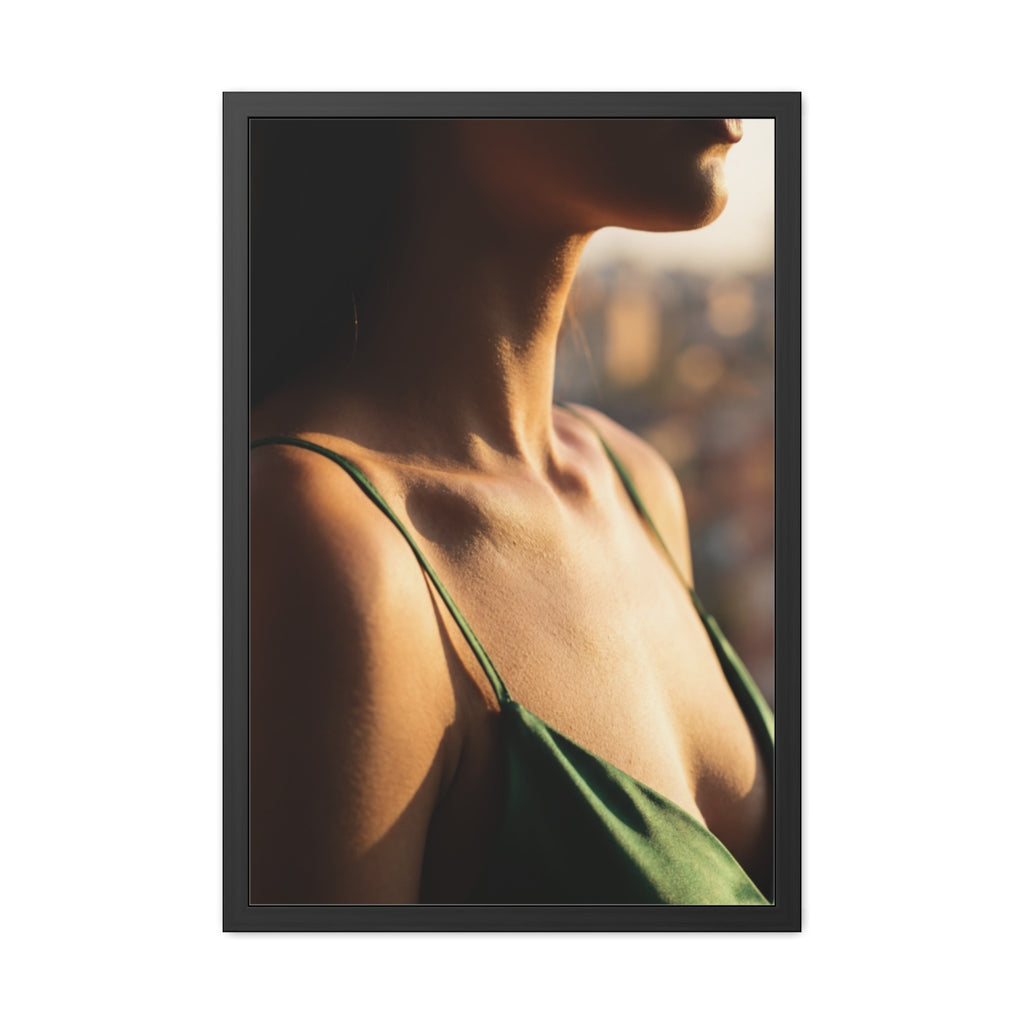 Framed Poster - Sunlit Muse Gallery Art — Portrait