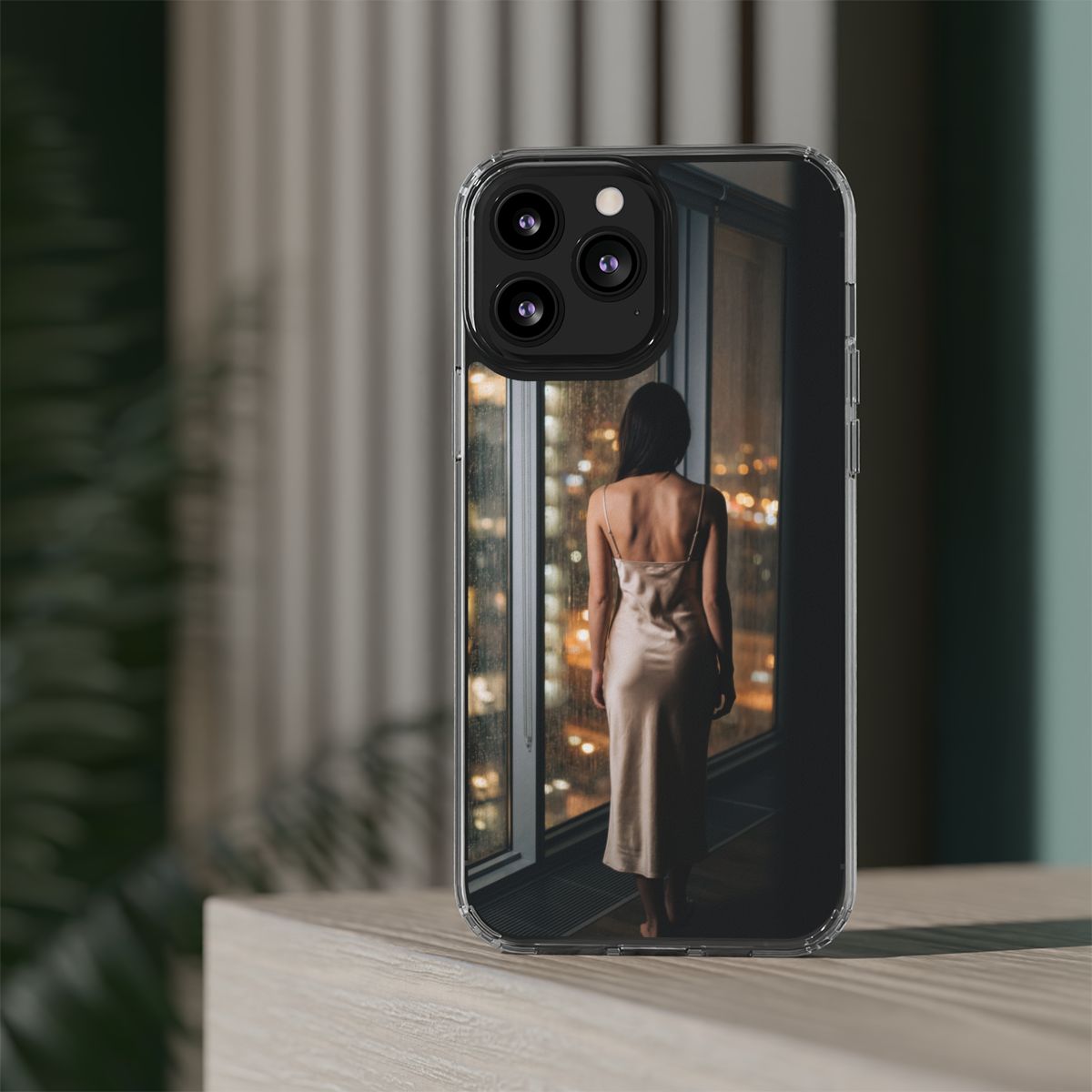 Clear Impact-Resistant Cases - Clear Phone Case - Rainy Mood...