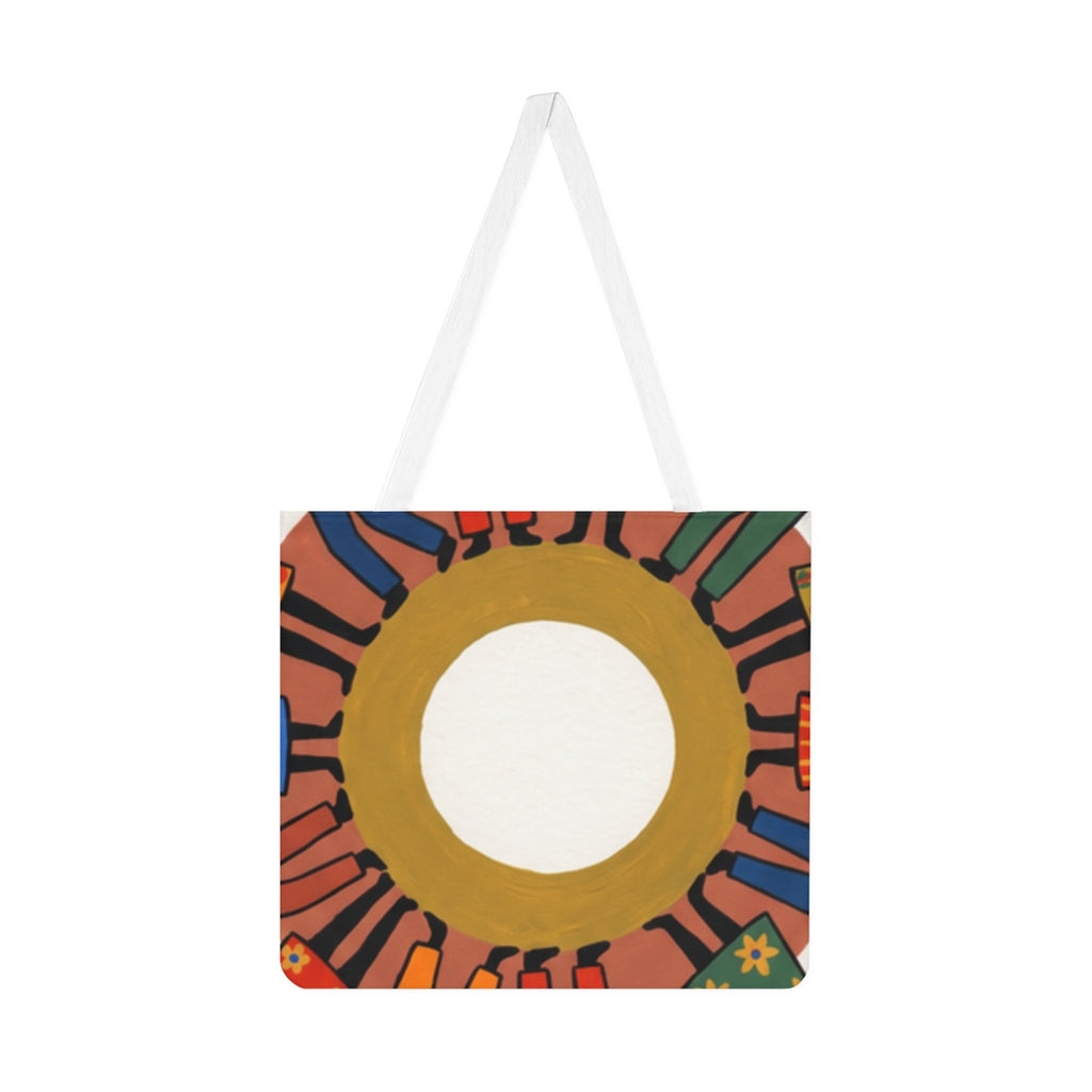Shoulder Tote Bag - Unity Mandala Folk Art | Echovira...