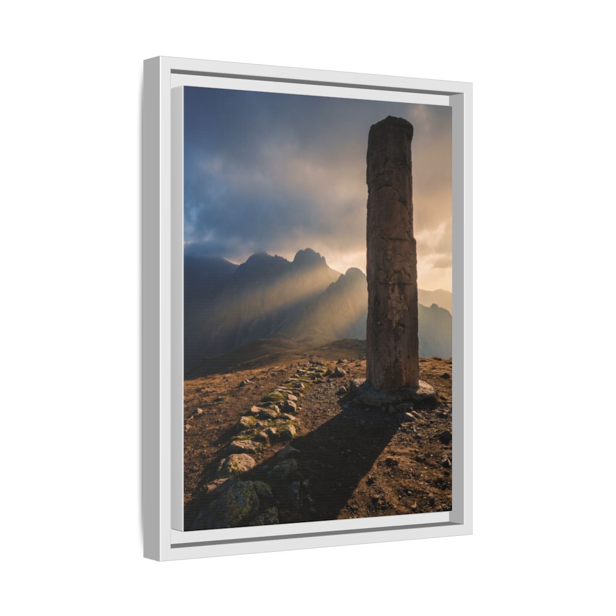 Framed Matte Canvas - Sun Peak