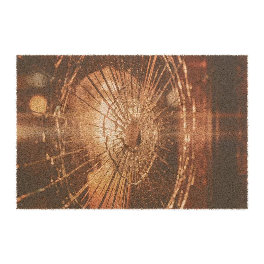Doormat - Fractured Light - Golden Glass Aesthetic