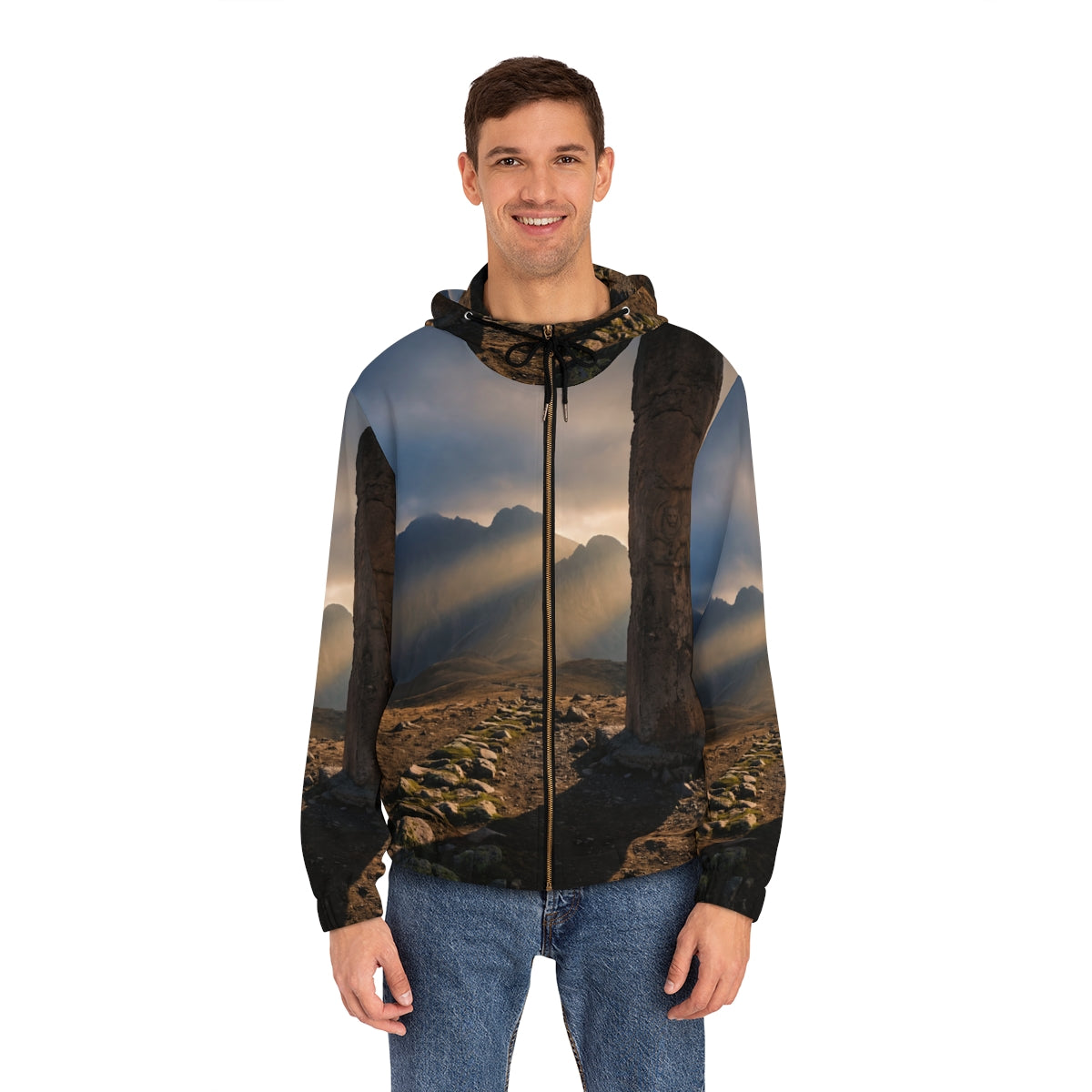 Men's Full-Zip Hoodie - Sunbeams