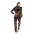 Women's Satin Pajamas - Amber Iris Reflection Fine Art Print...