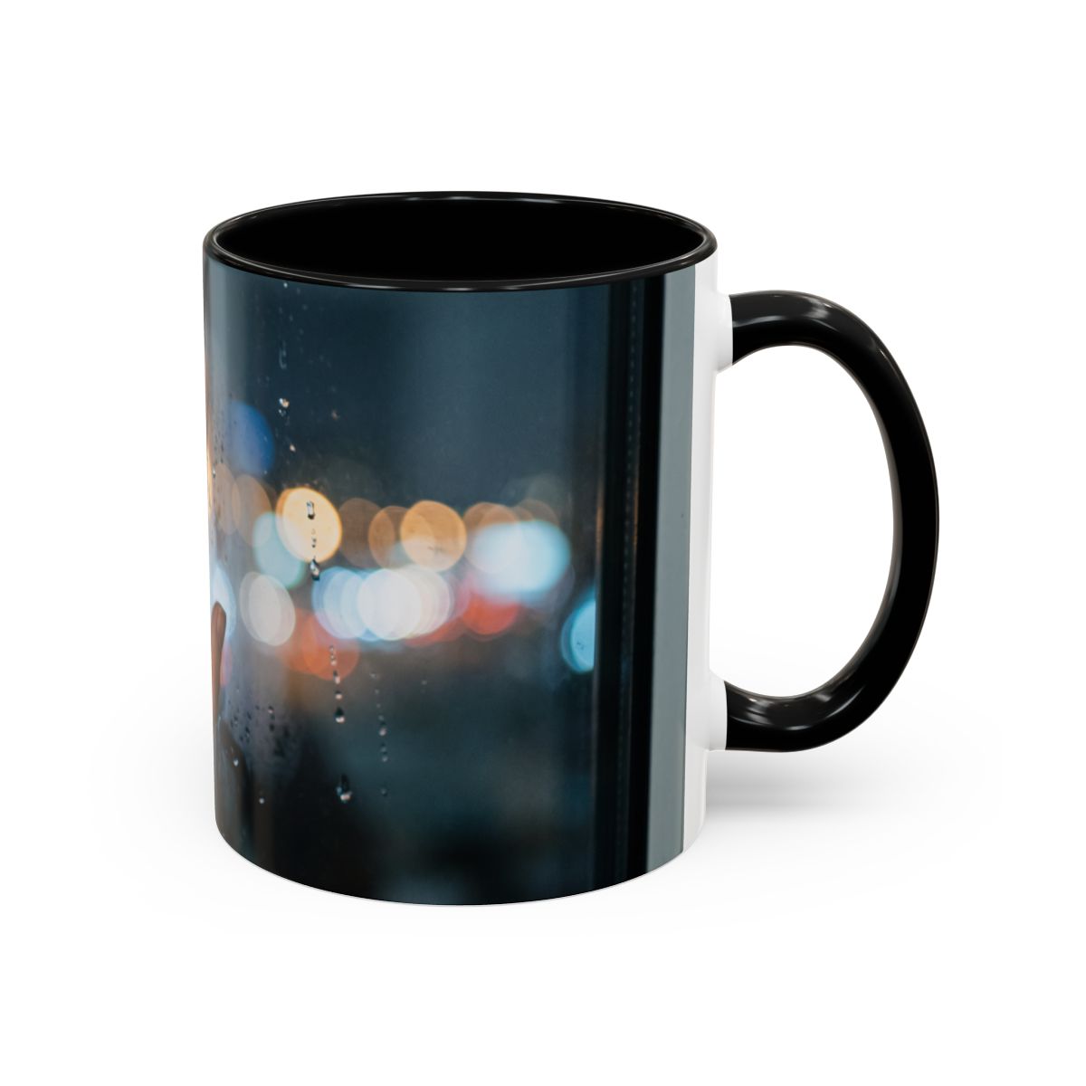 Rainy City Window Accent Coffee Mug