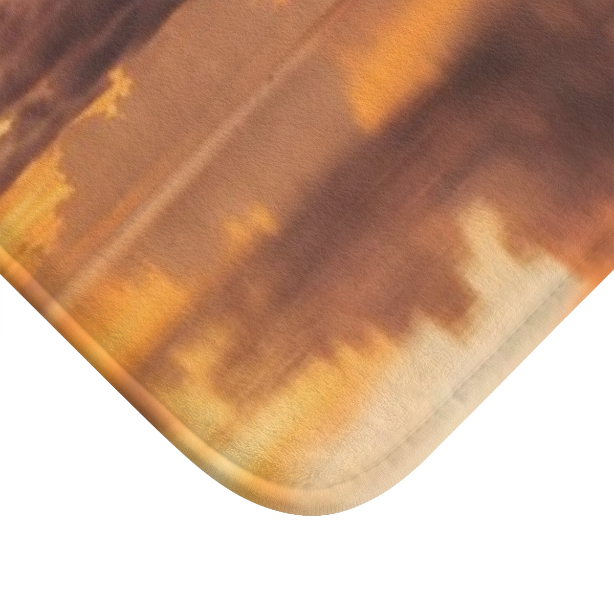 Bath Mat - Golden Hour Sunset Reflection | Echovira Gallery