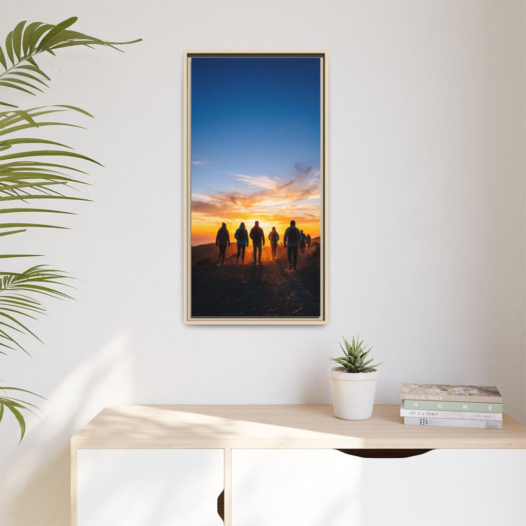 Matte Canvas, Framed - Epic Dawn Trek