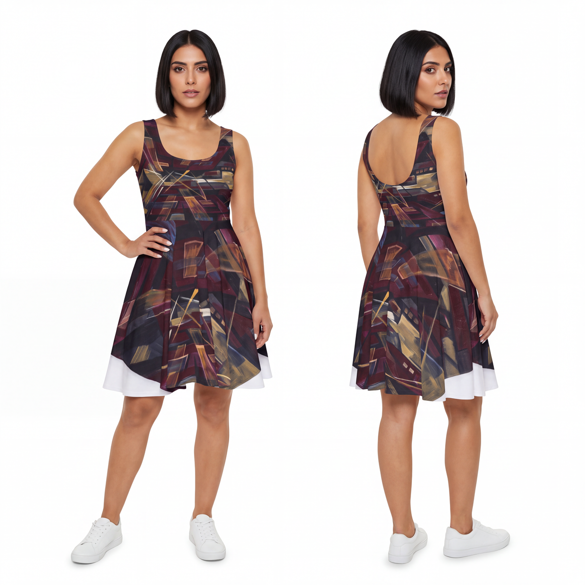 Women's Skater Dress - Urban Perspective | Echovira Gallery