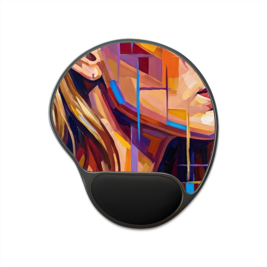 Mouse Pad with Wrist Rest - Shattered Elegance