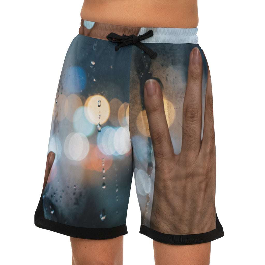 Men's Basketball Rib Shorts Rainy City Window