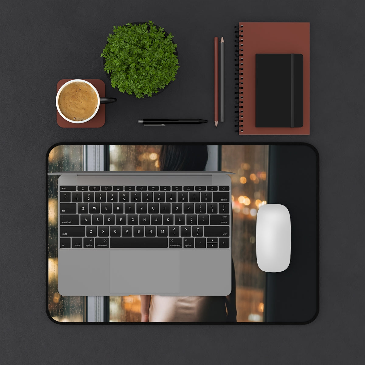 Desk Mat - Late Night Lo-Fi Workspace