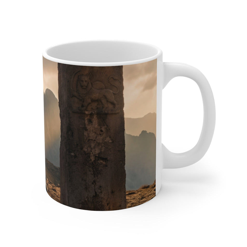 11oz White Mug - Ancient Sun Rise