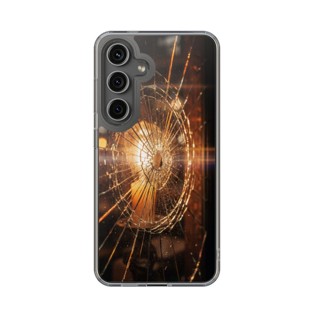 Clear Impact-Resistant Case - Fractured Glow