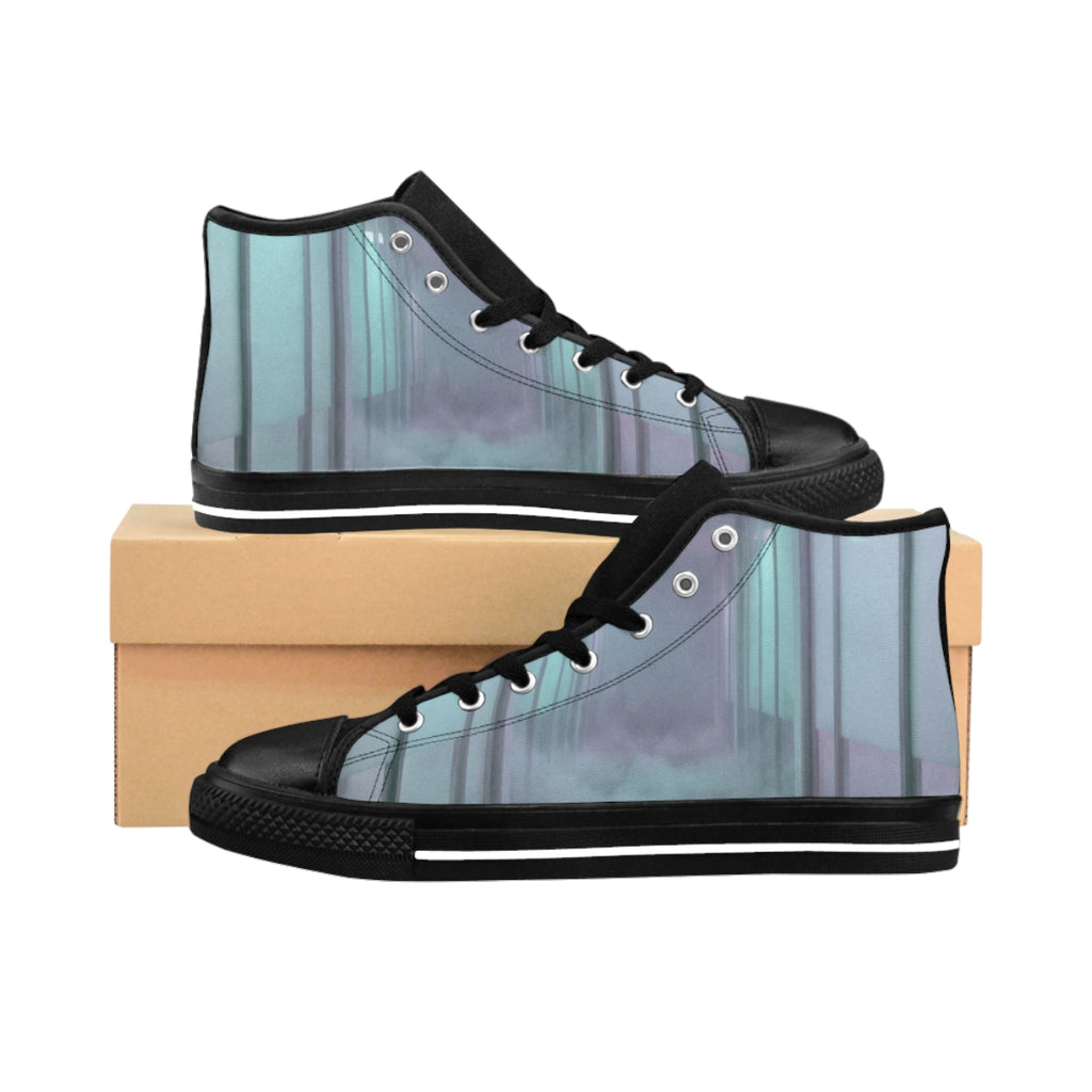 Women's Classic Sneakers - Liminal Corridor Fog Art Print |...