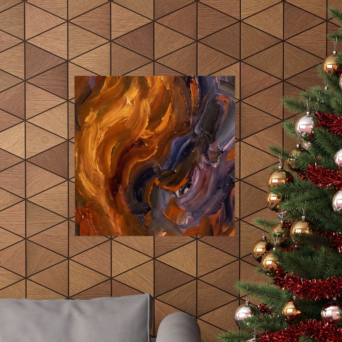 Matte Vertical Poster - Ember Resonance Wall Art (8×10 &......