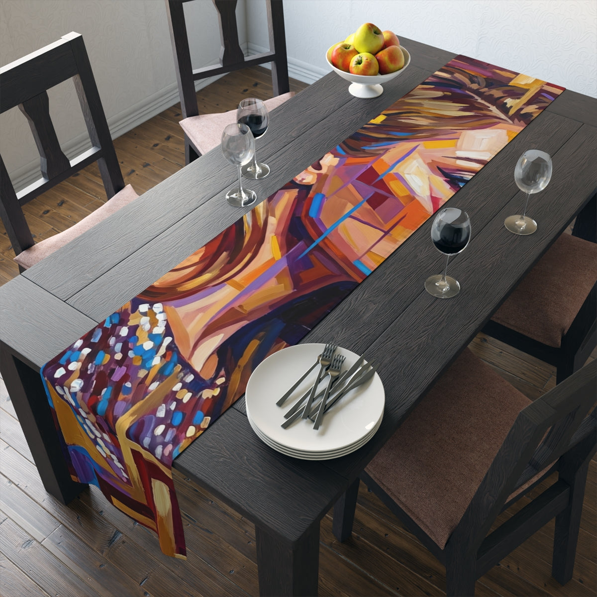 Table Runner - Shattered Elegance | Echovira Gallery