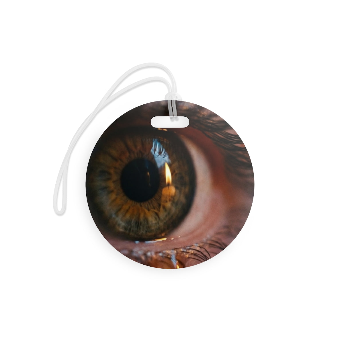 Luggage Tags - Amber Iris Reflection Fine Art Print |...