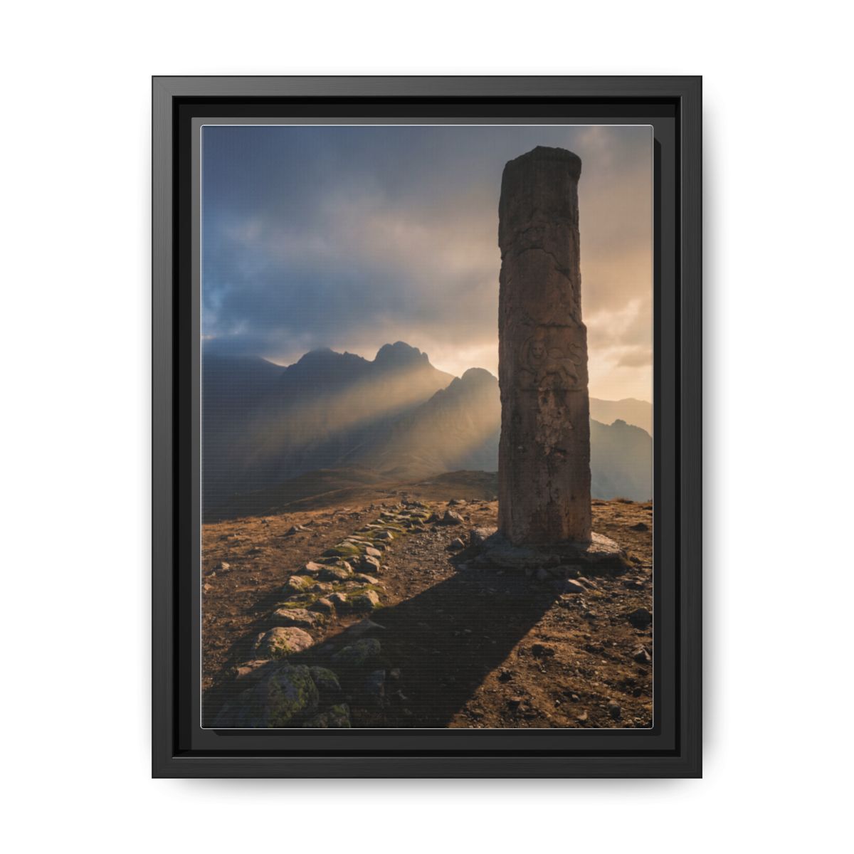 Framed Matte Canvas - Sun Peak