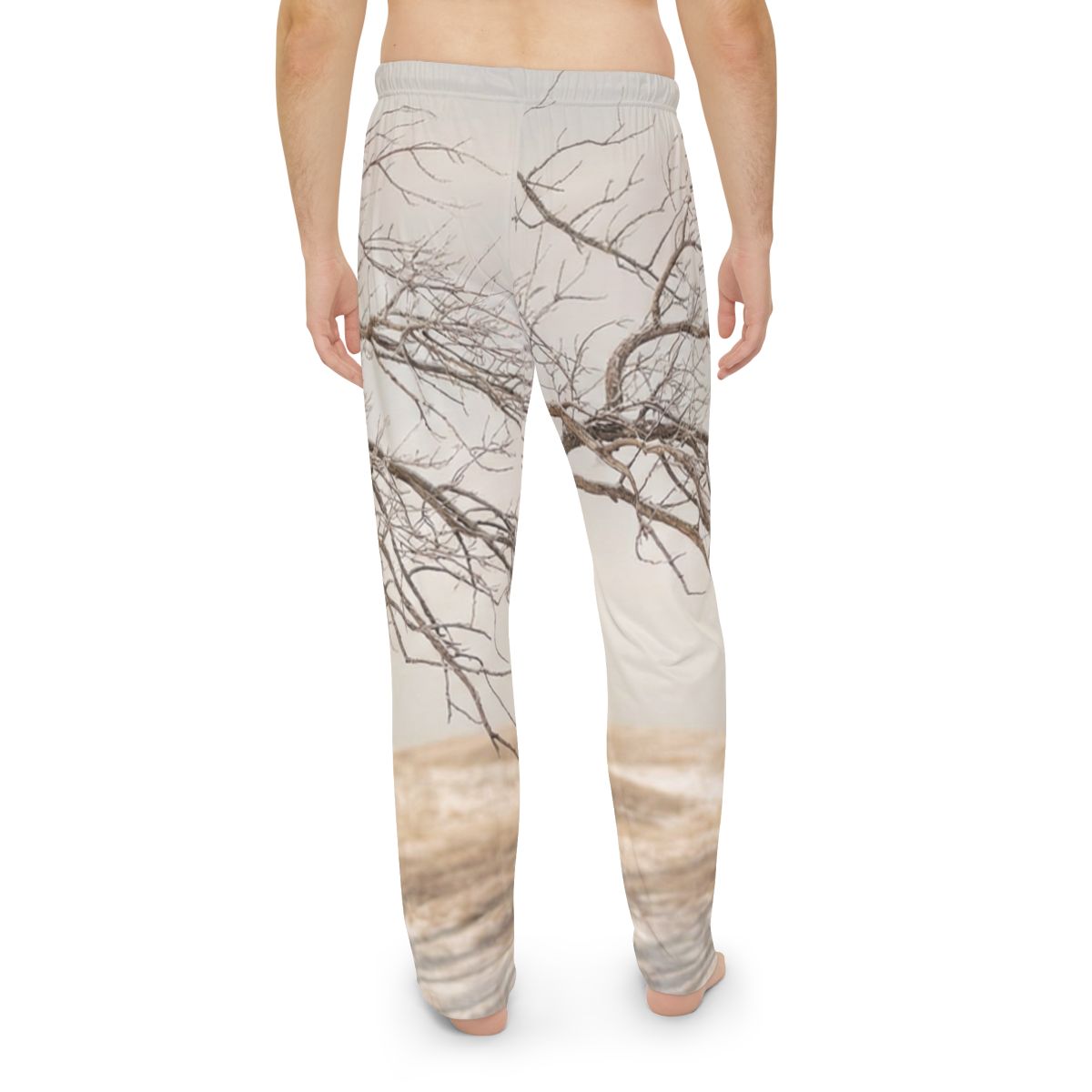 Men's Pajama Pants - Winter Branch Solitude Landscape |...