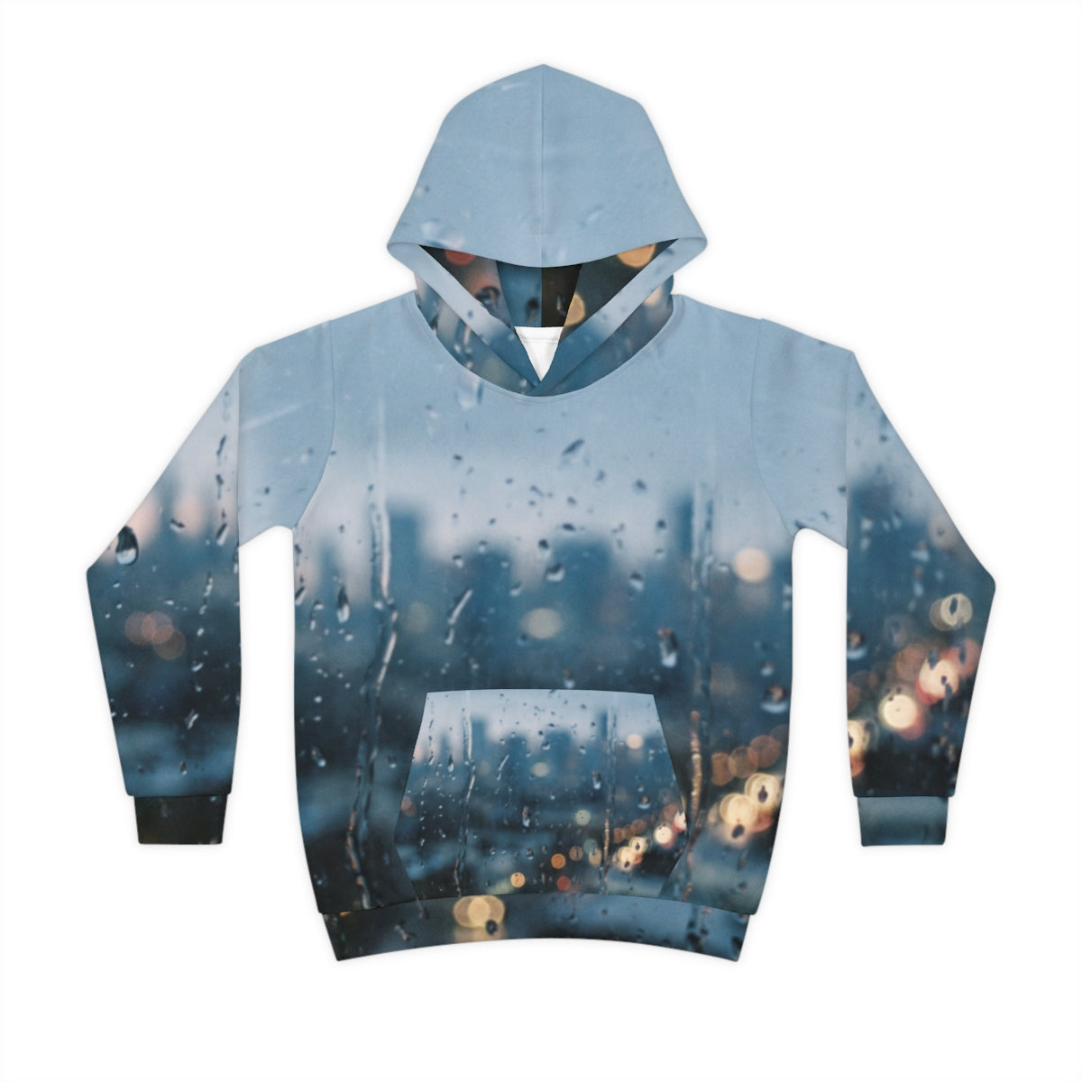 Children's Hoodie Rainy City Window
