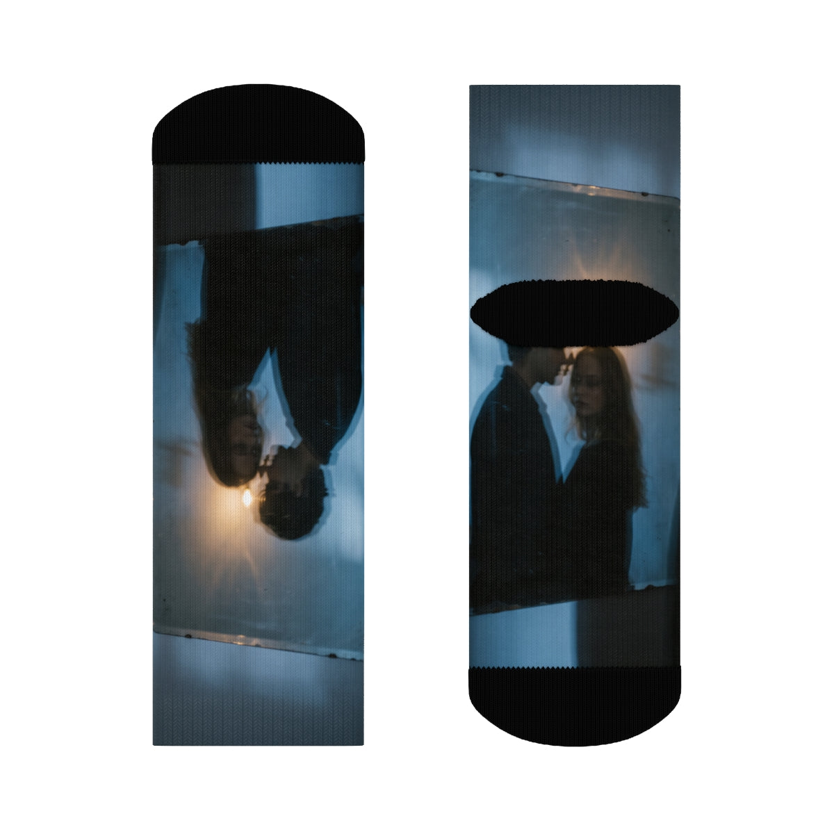 Midnight Shadow Crew Socks - Moody Athletic Socks | Echovira...