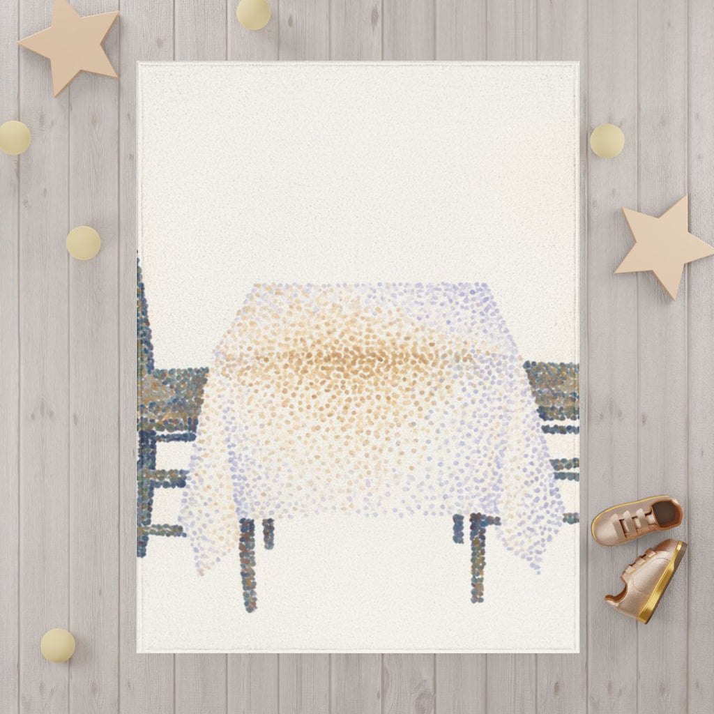 Toddler Blanket - Gentle Bistro Dots | Echovira Gallery