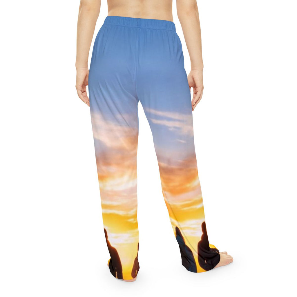 Women's Pajama Pants - Sunset Mountain | Echovira Gallery