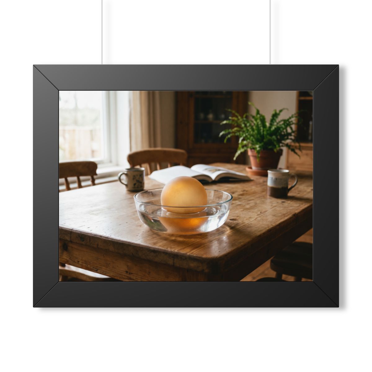Framed Horizontal Poster - Amber Sanctuary — Black (14×11......