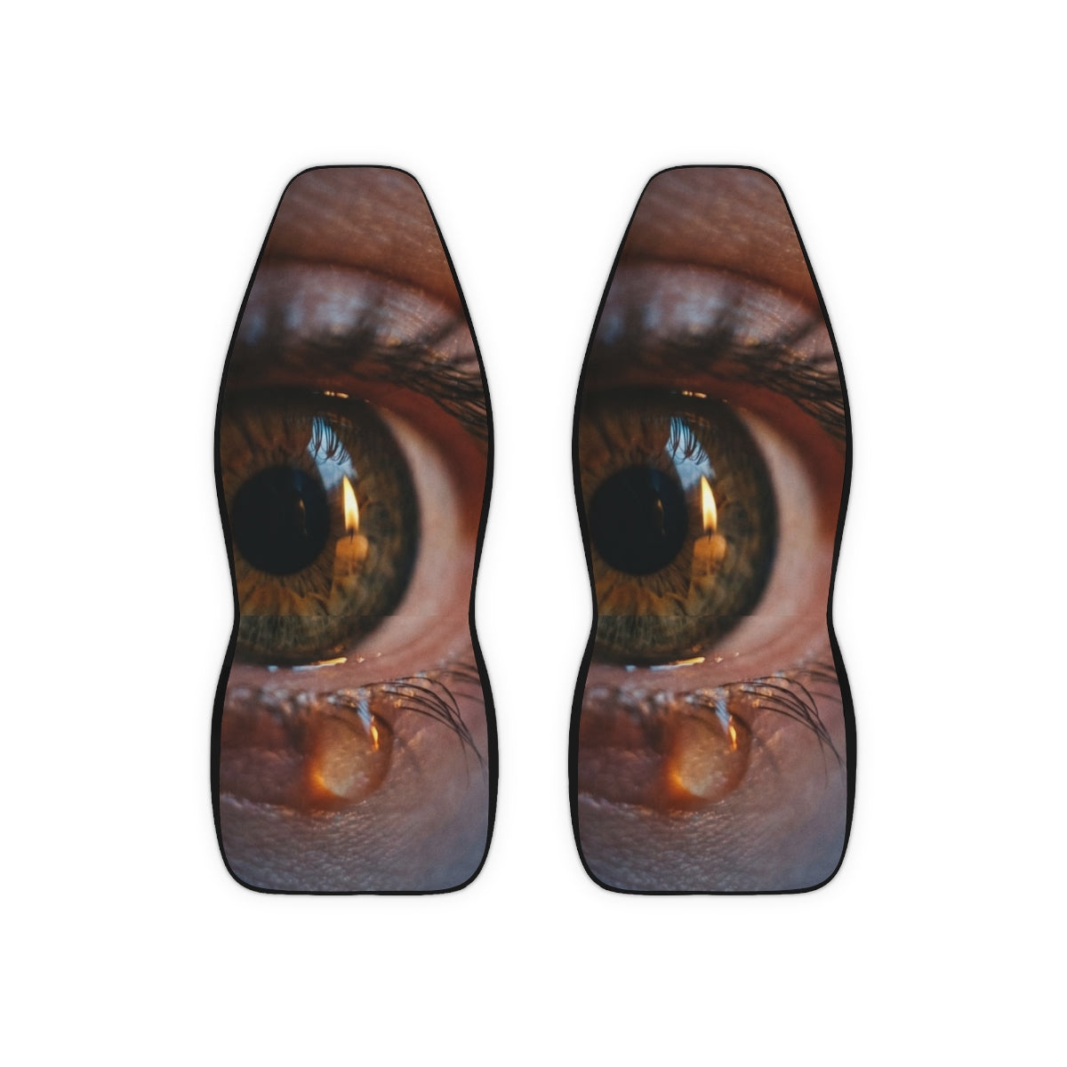 Polyester Car Seat Covers - Amber Iris Reflection Fine Art...