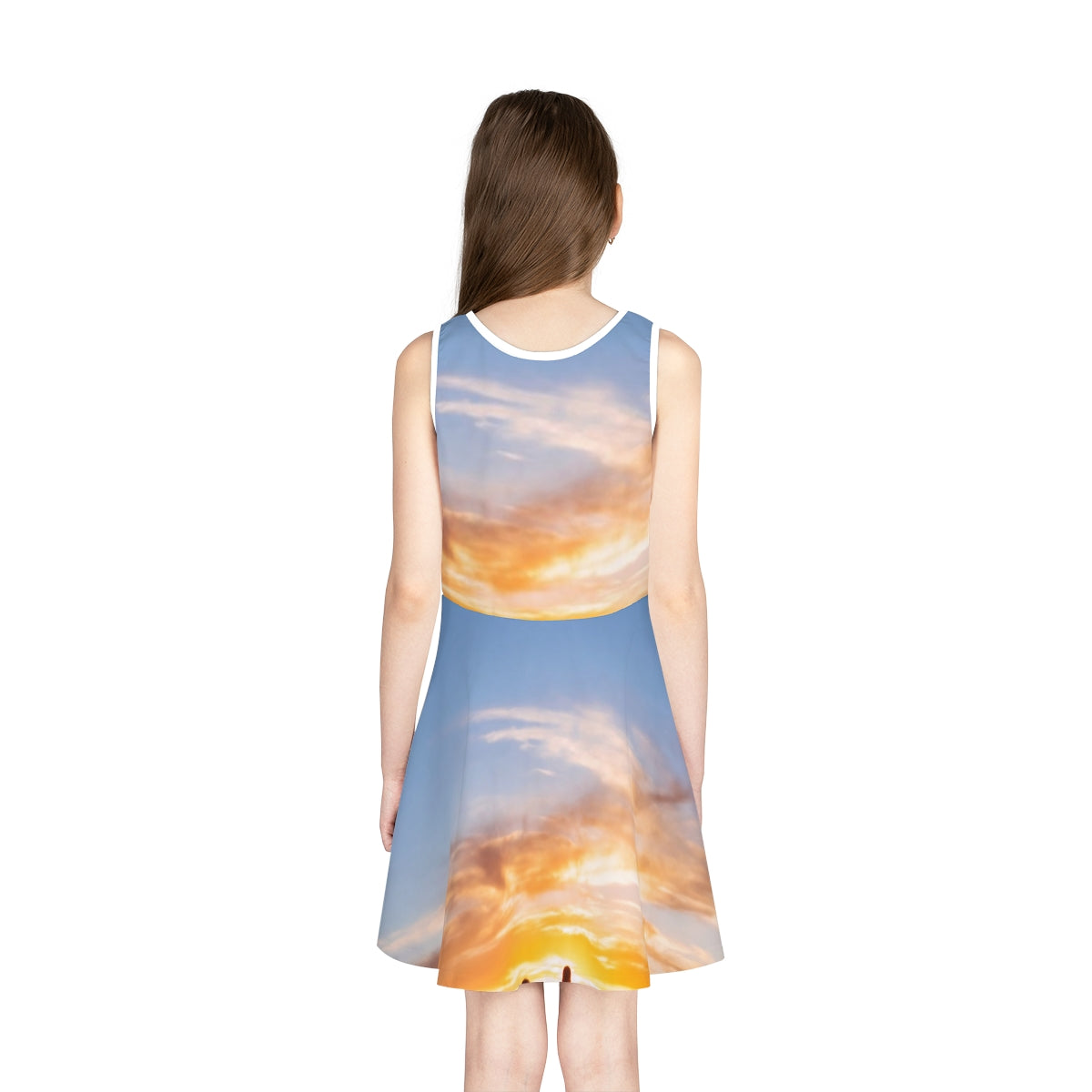 Girls' Sleeveless Sundress - Sunset Ridge | Echovira Gallery