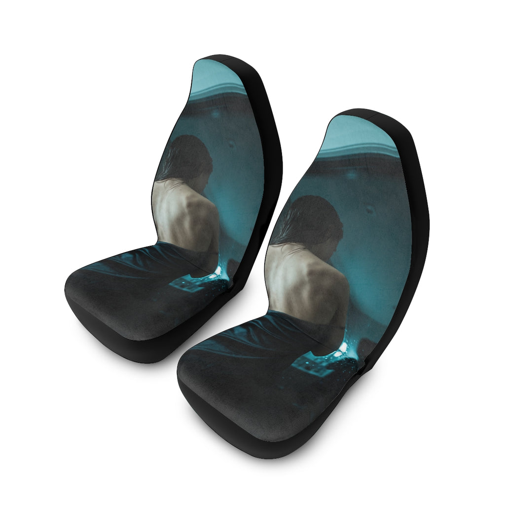 Moody Teal Silhouette Car Seat Covers