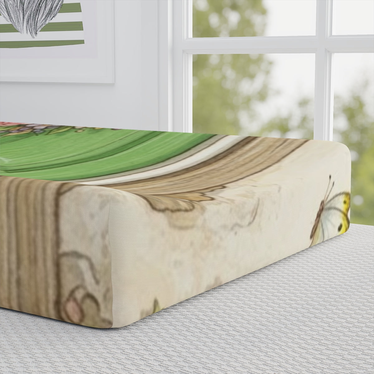 Baby Changing Pad Cover - Storybook Garden Door | Echovira...