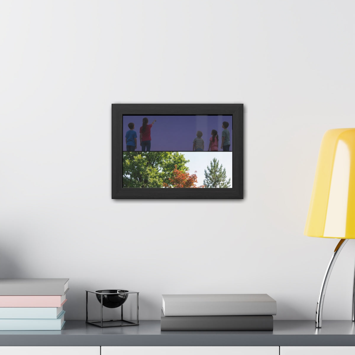 Framed Posters - Stardust & Forest Discovery — Landscape......