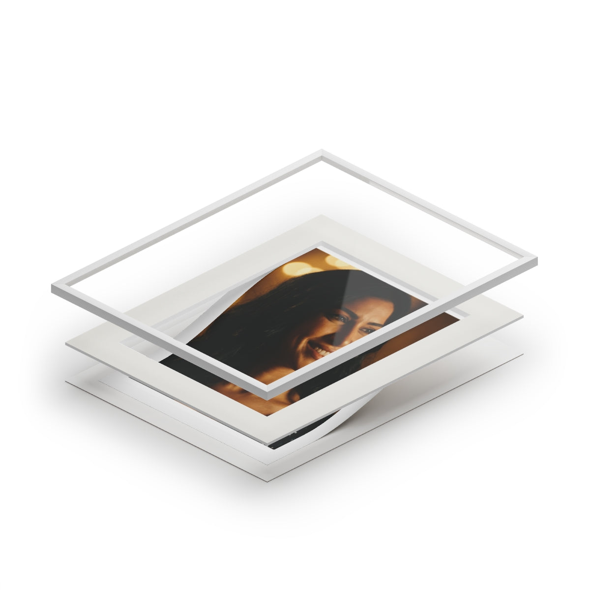 Framed Fine Art Print - Golden Glow — Portrait
