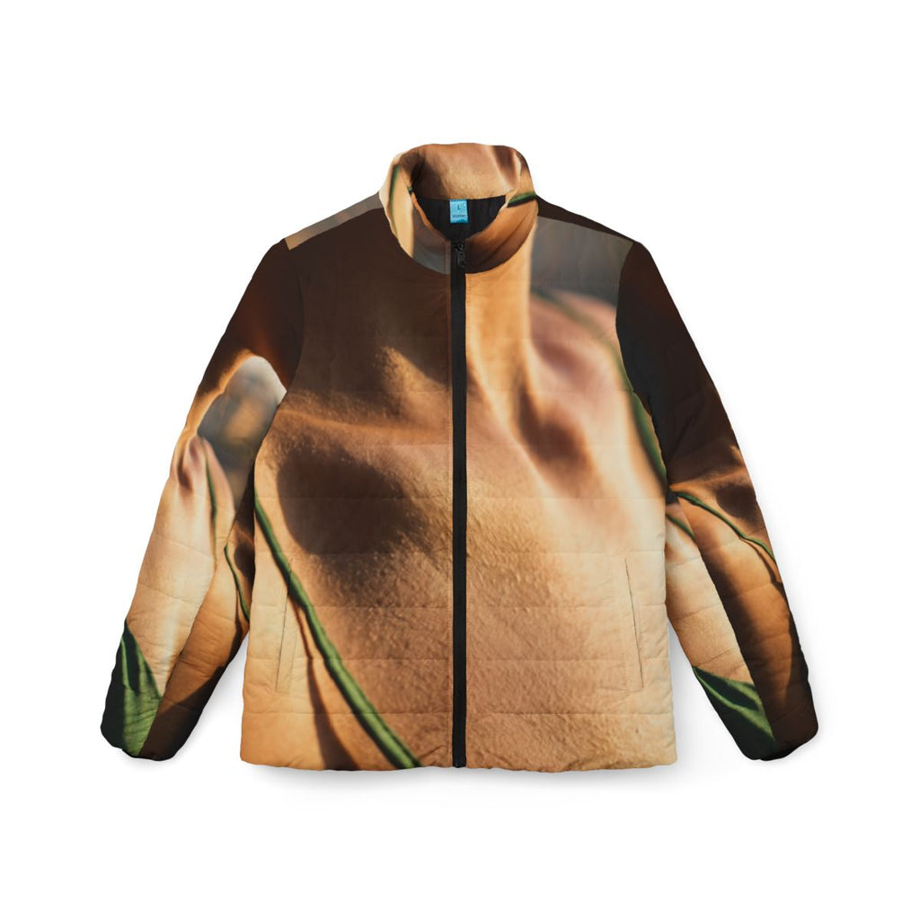 Golden Hour Women's Puffer - Emerald Sunset Coat | Echovira...
