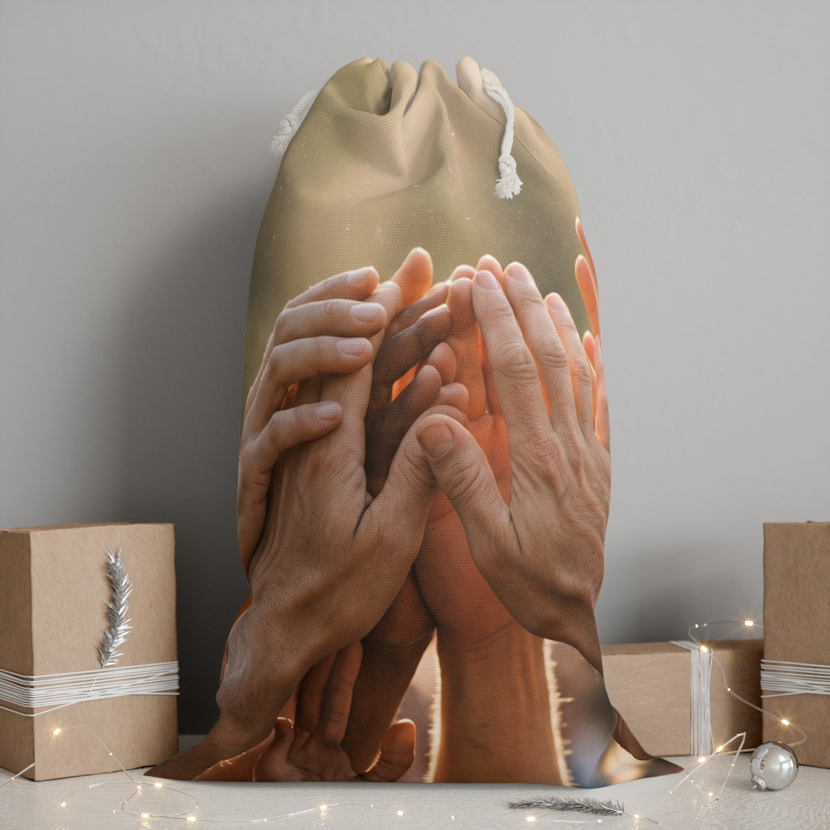 Sack - Golden Rays of Unity Wall Art | Echovira Gallery