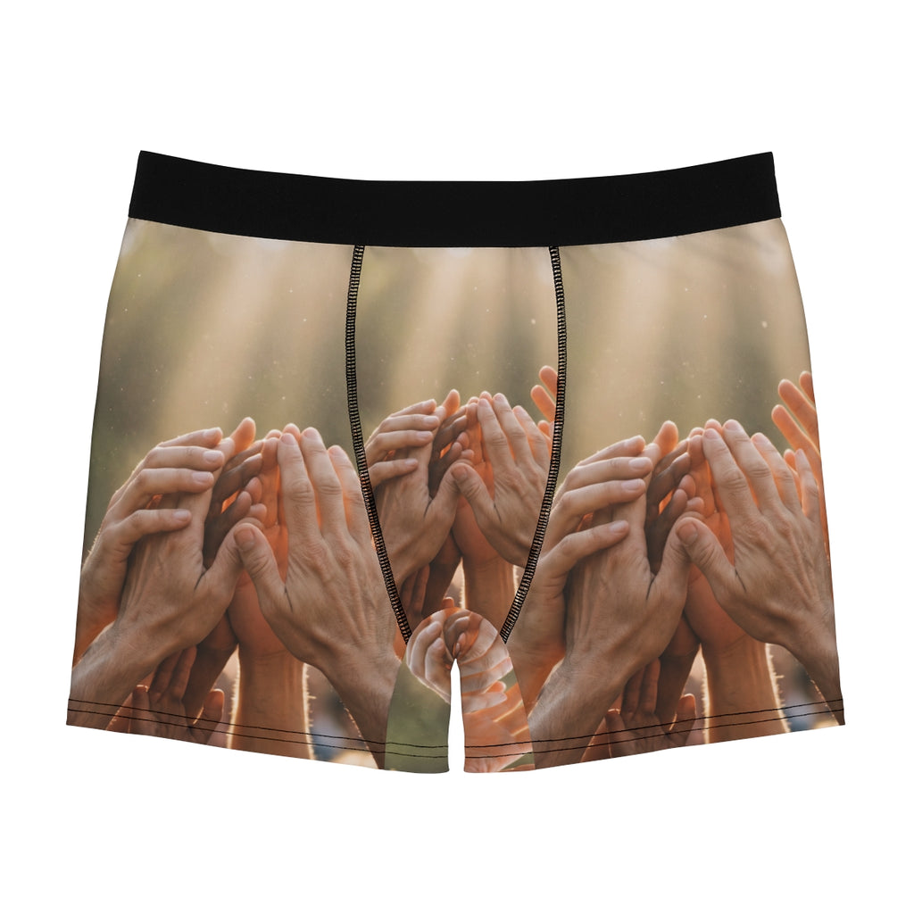 Men's Boxer Briefs - Golden Rays of Unity Wall Art |...