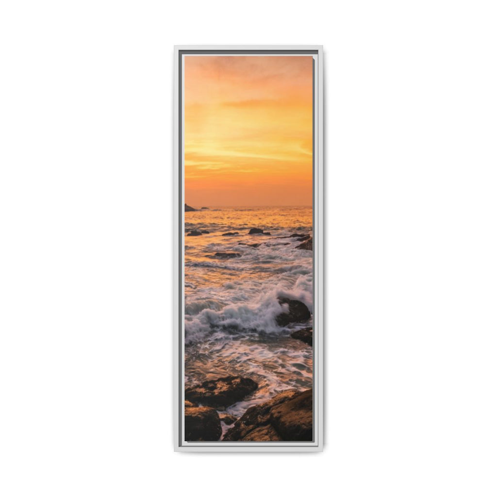 Framed Matte Canvas - Majestic Golden Coast