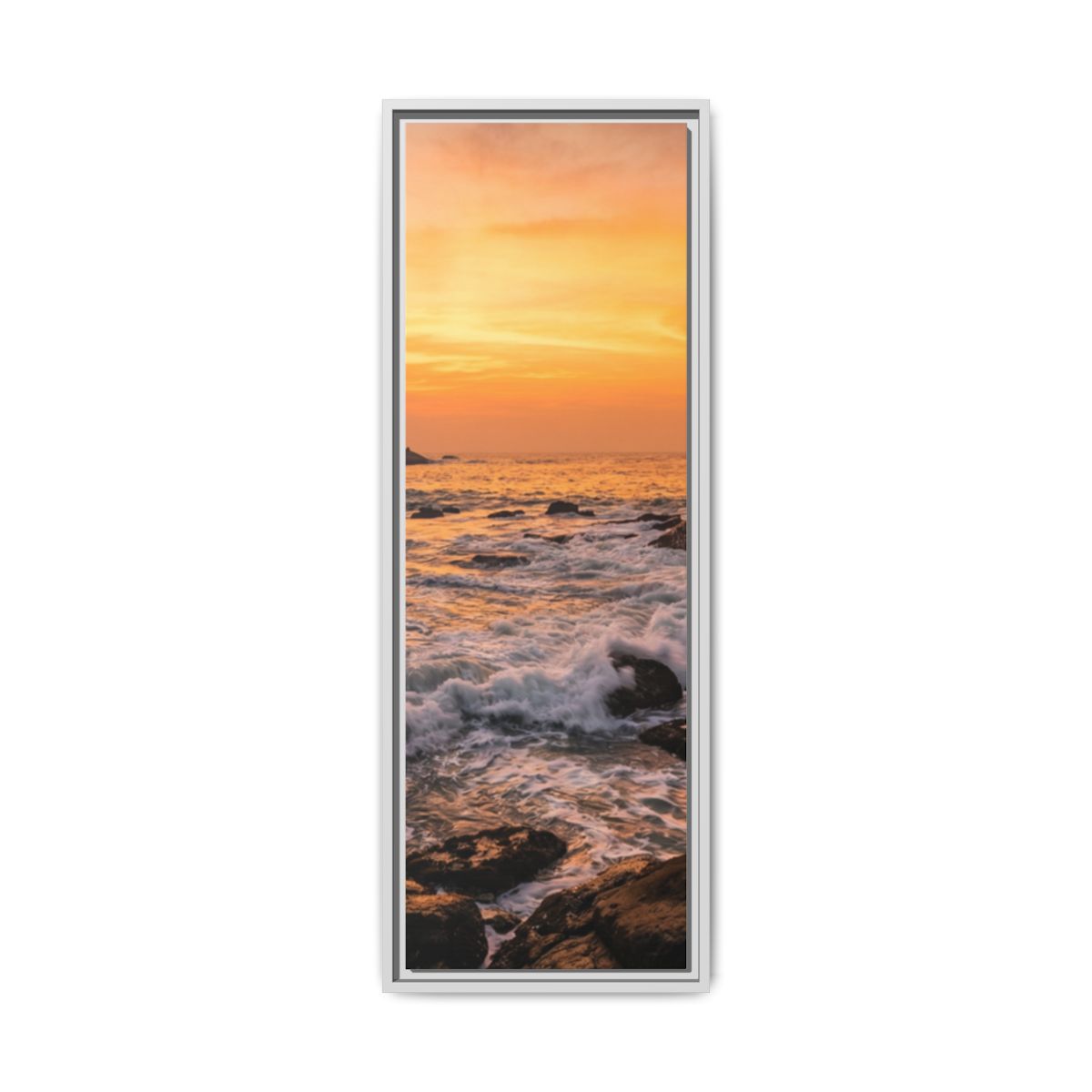 Framed Matte Canvas - Majestic Golden Coast