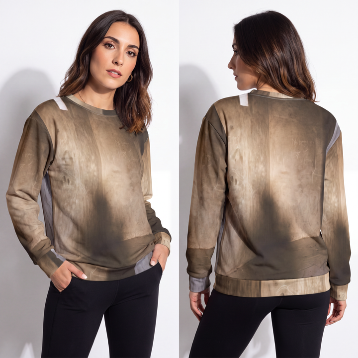 Unisex Sweatshirt - Shadows of the Citadel moody architectural print