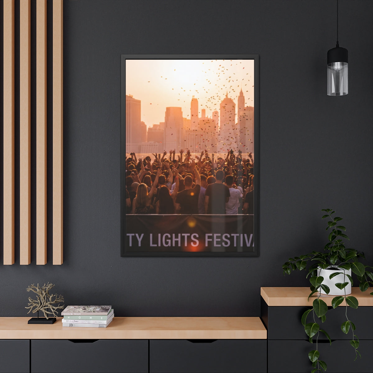Framed Poster - City Lights Festival (8×12, 9×11, 11×14... |...