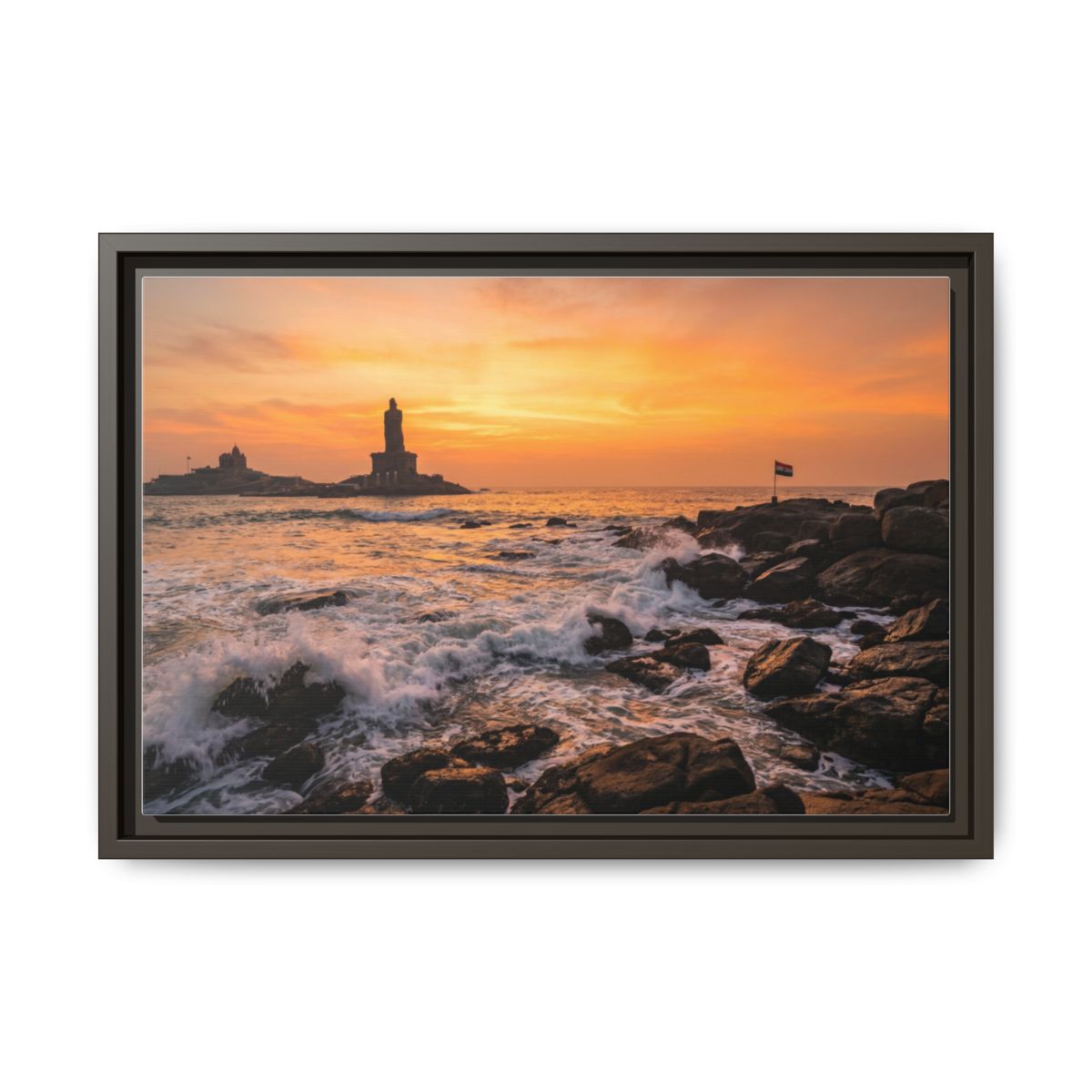 Framed Matte Canvas - Majestic Golden Coast