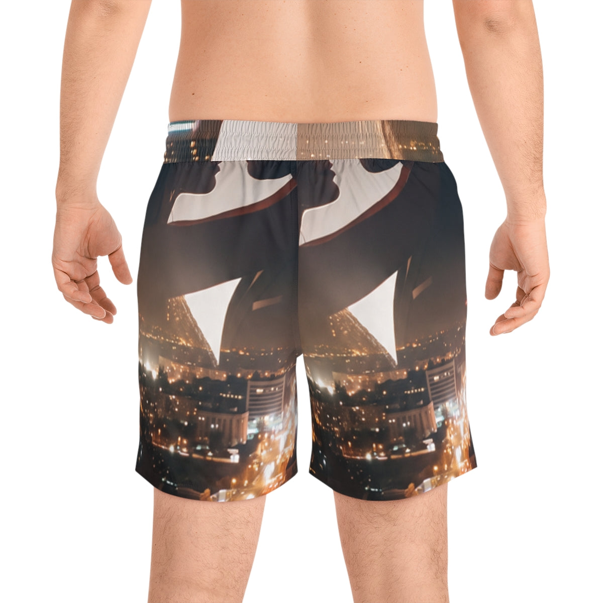 Men's Mid-Length Swim Shorts - Metropolitan Nights |...