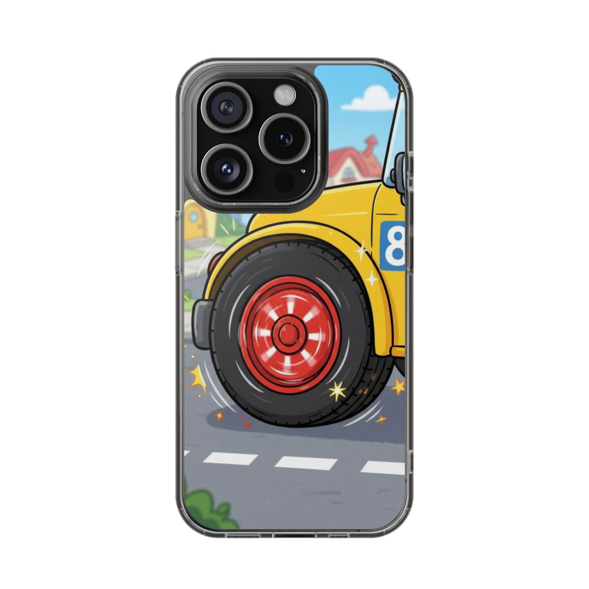 Clear Impact-Resistant Cases - Cartoon Bus | Echovira...
