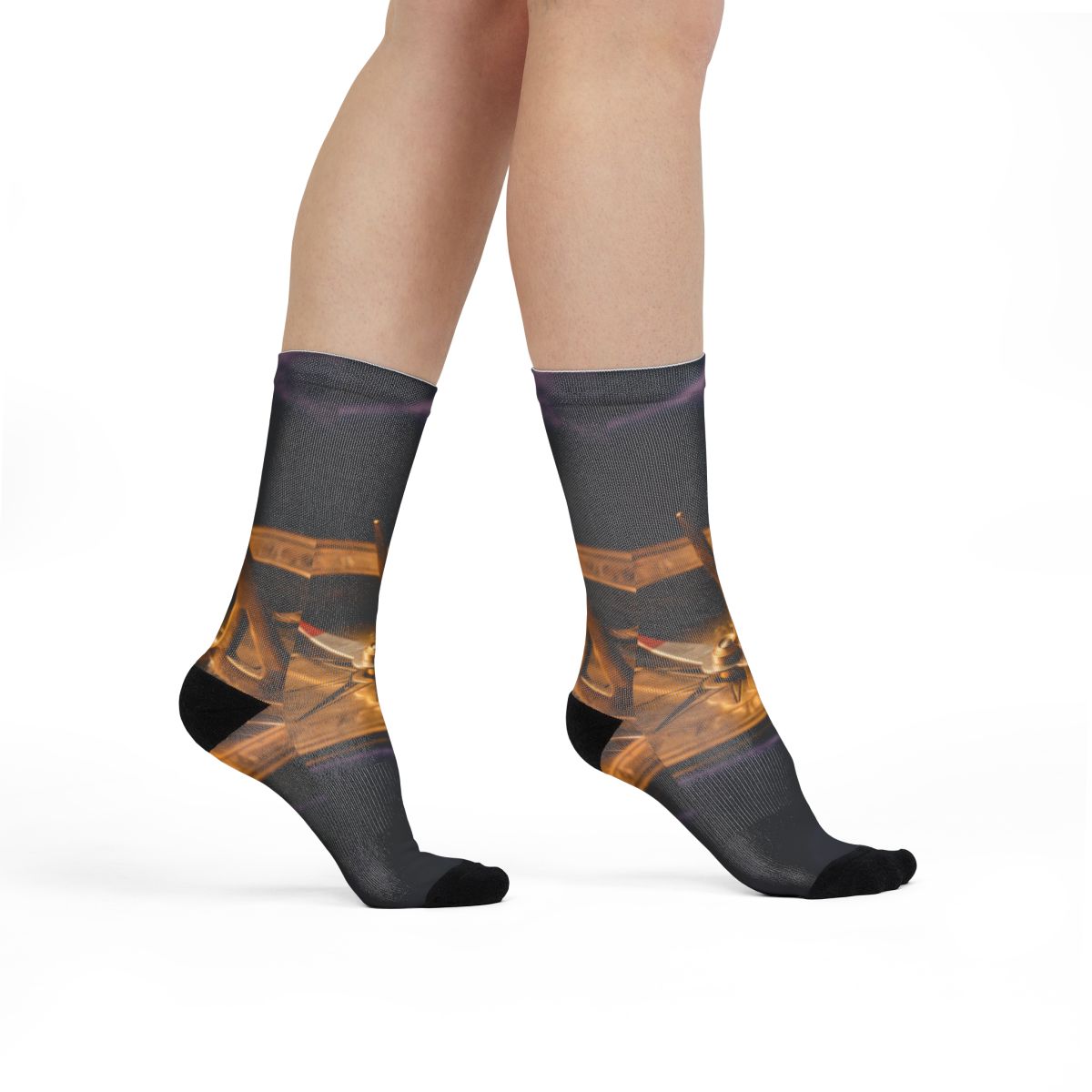 Sundial Compass Sublimation Crew Socks