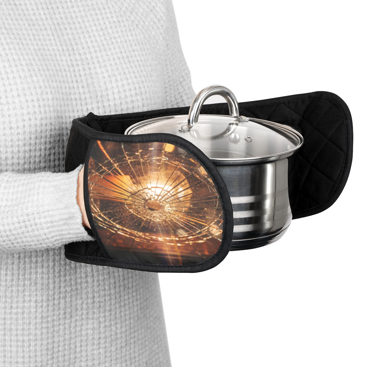Oven Mitts - Moody Fractured Glass