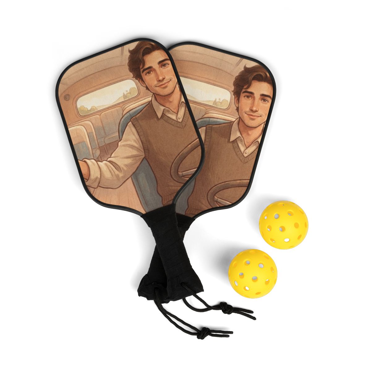 Pickleball Kit - Golden Journey Bus | Echovira Gallery