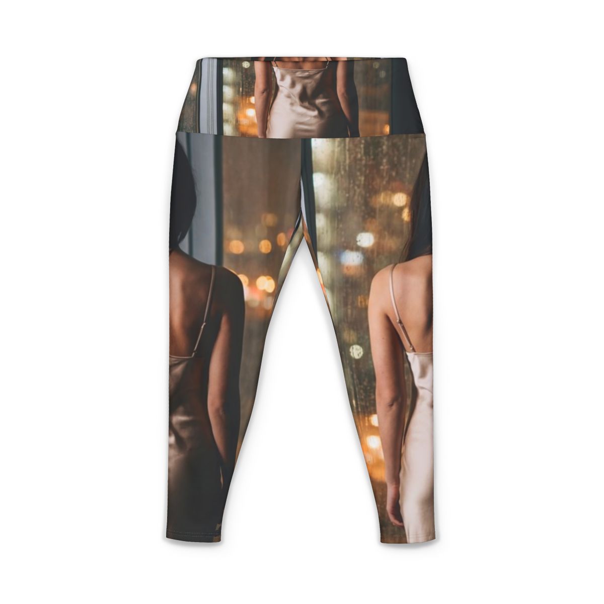 Women's Yoga Pants - Rainscape Silhouette | Echovira Gallery