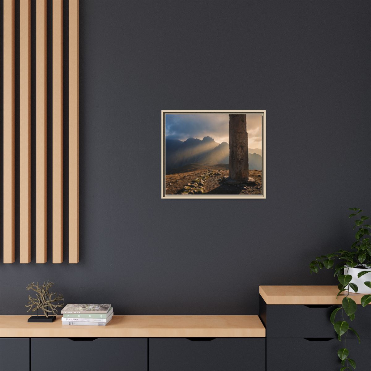 Framed Matte Canvas - Sun Peak