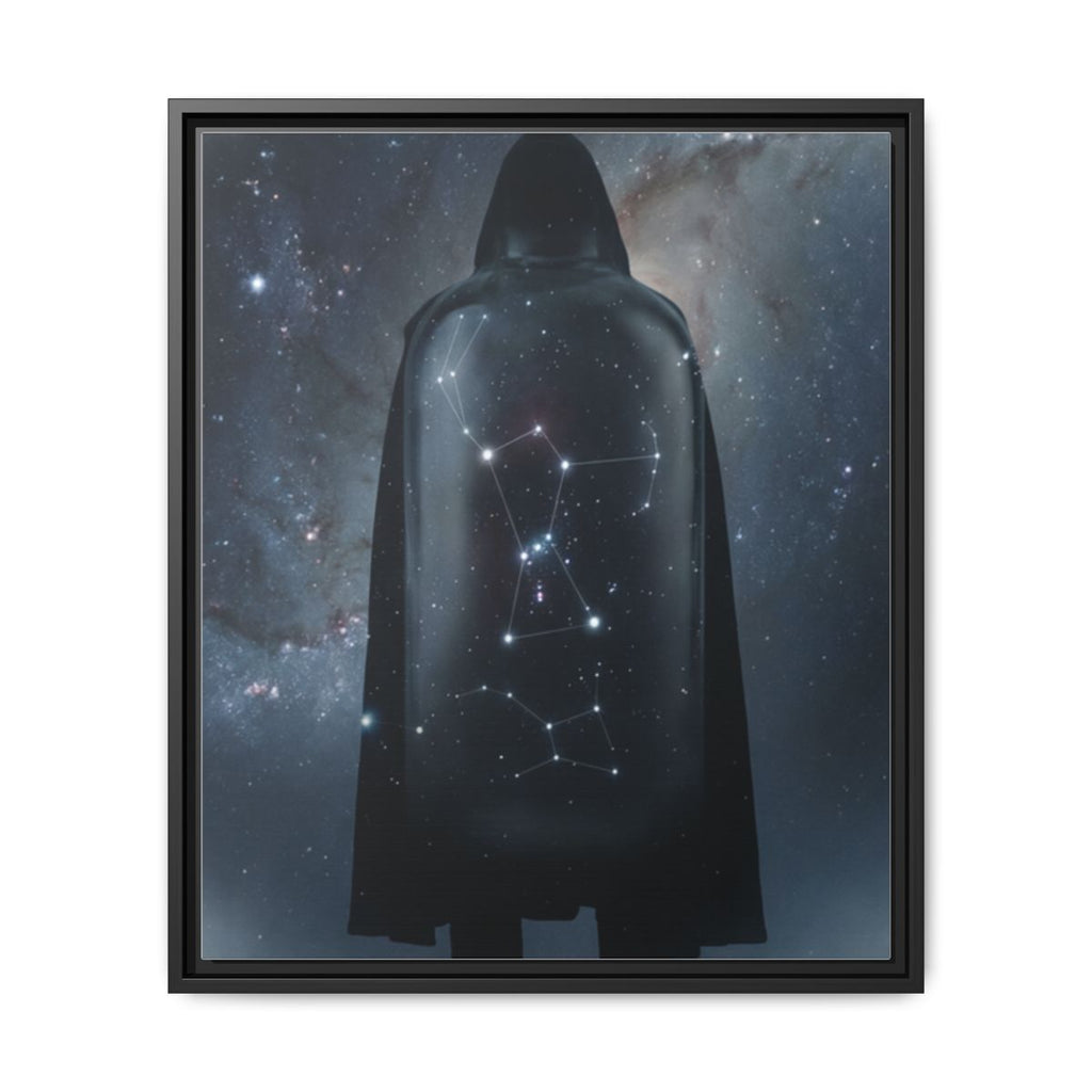 Framed Matte Canvas - Cosmic Sentinel — Black / 1.25" (8×10, 9×12, 11×14, 12×16, 10×20, 12×18, 16×20, 16×24, 18×24, 12×36, 20×24, 16×32, 20×30, 24×30, 24×32, 16×48, 24×36, 24×48, 30×40, 20×60, 32×48, 30×60 & 40×60)