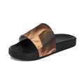 Women's Slide Sandals - Intimate Shadows Collage Art |...